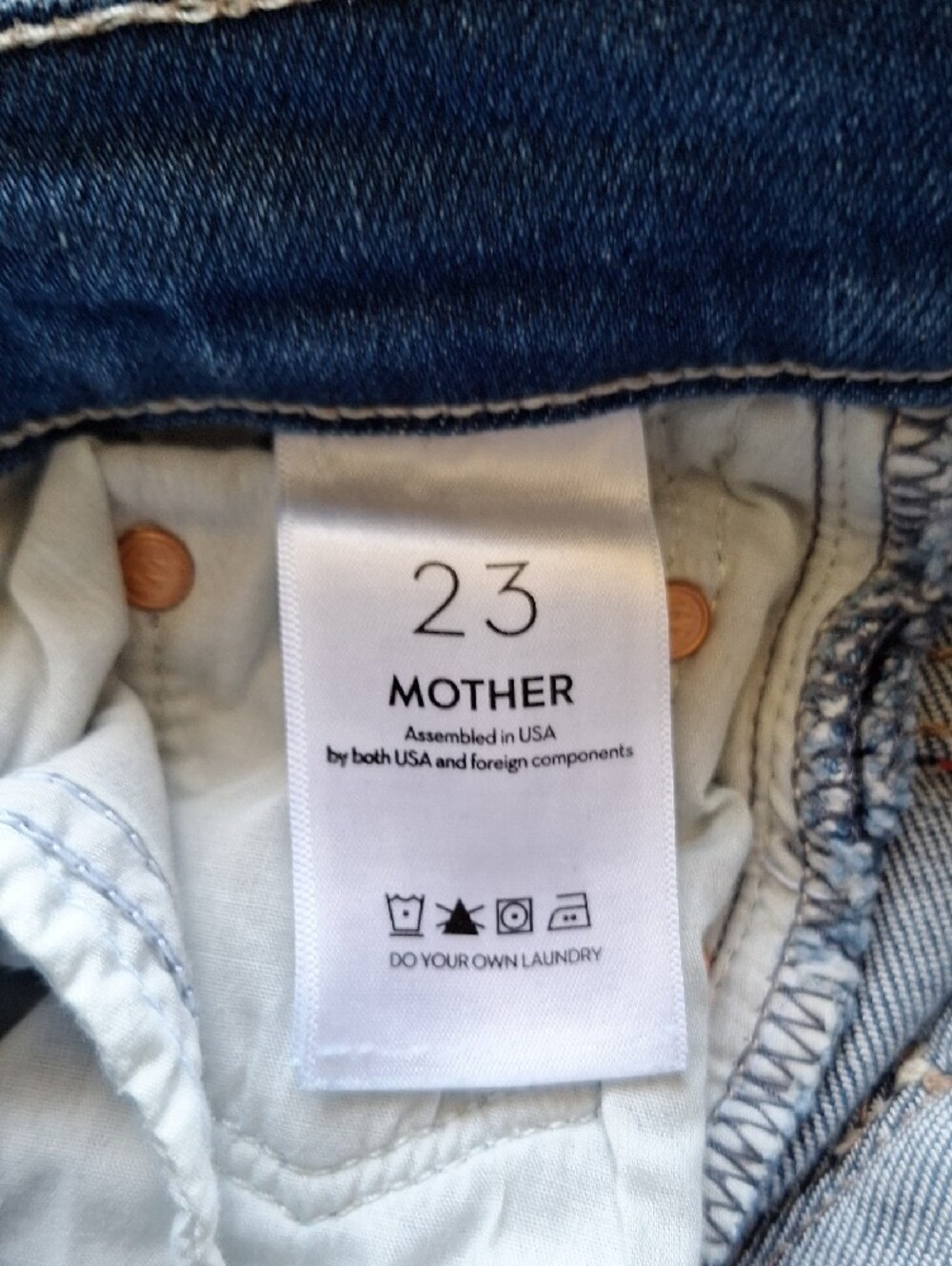 MOTHER Lil Weekender Layover Size 23 - Picture 3 of 9